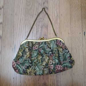 Vintage purse floral print